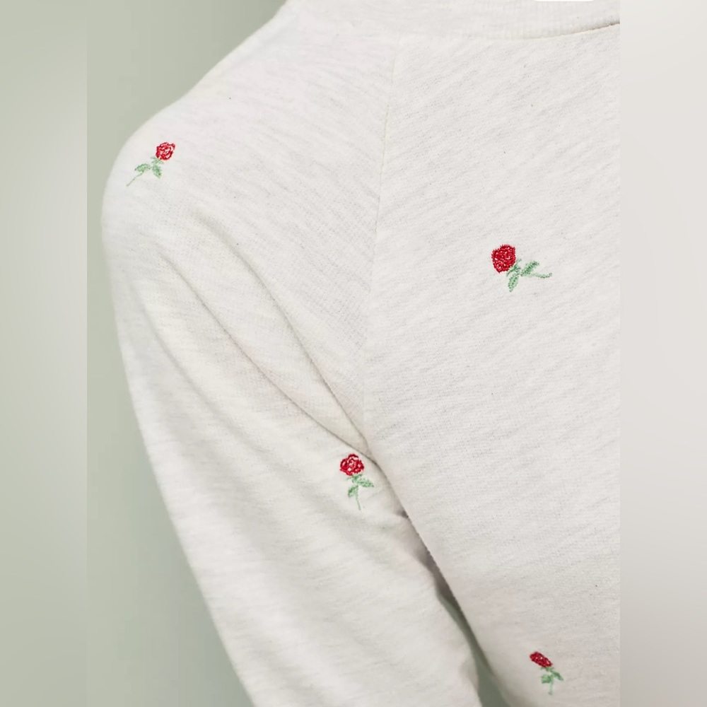 Anthropologie Rosebud Peplum Sweatshirt New T.La - Picture 5 of 7